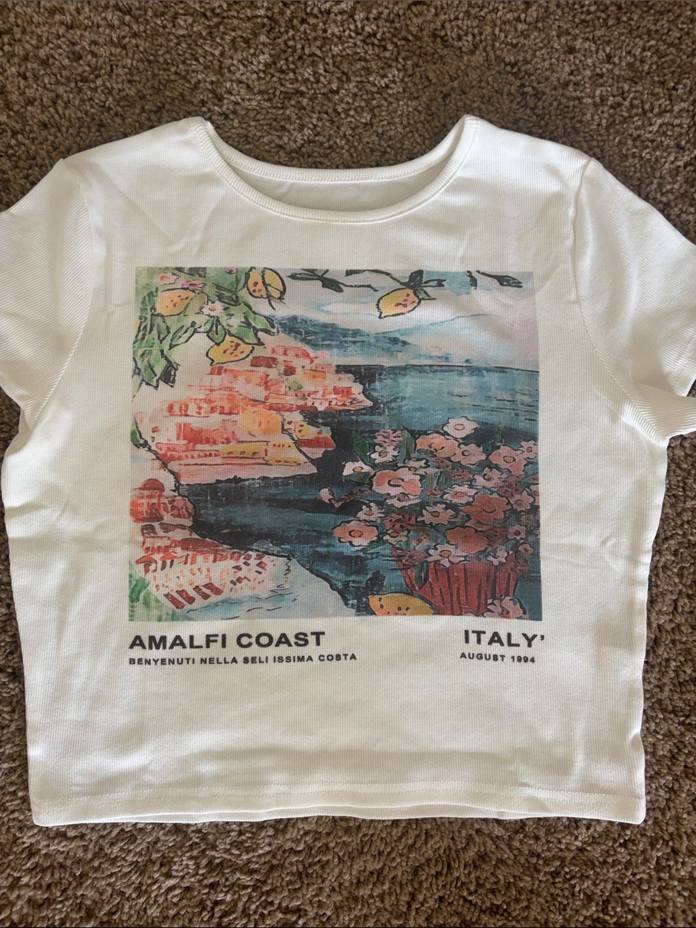 NEW ribbed Amalfi Coast Graphic Tee